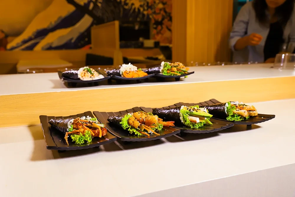 Enzo Sushi Train food