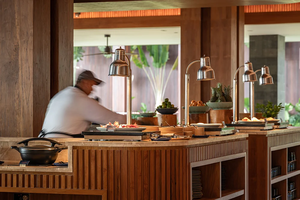 Arunika Restaurant kitchen